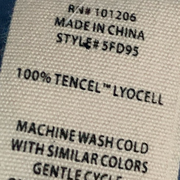 Soft Surroundings Fontanne Chambray Tencel Collared Jacket Blue Layer Size 3X - Picture 11 of 12